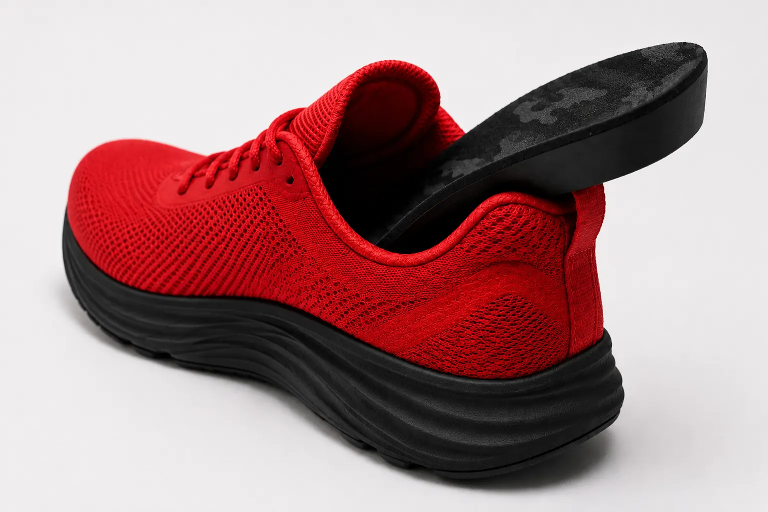 Core insole with running sneaker